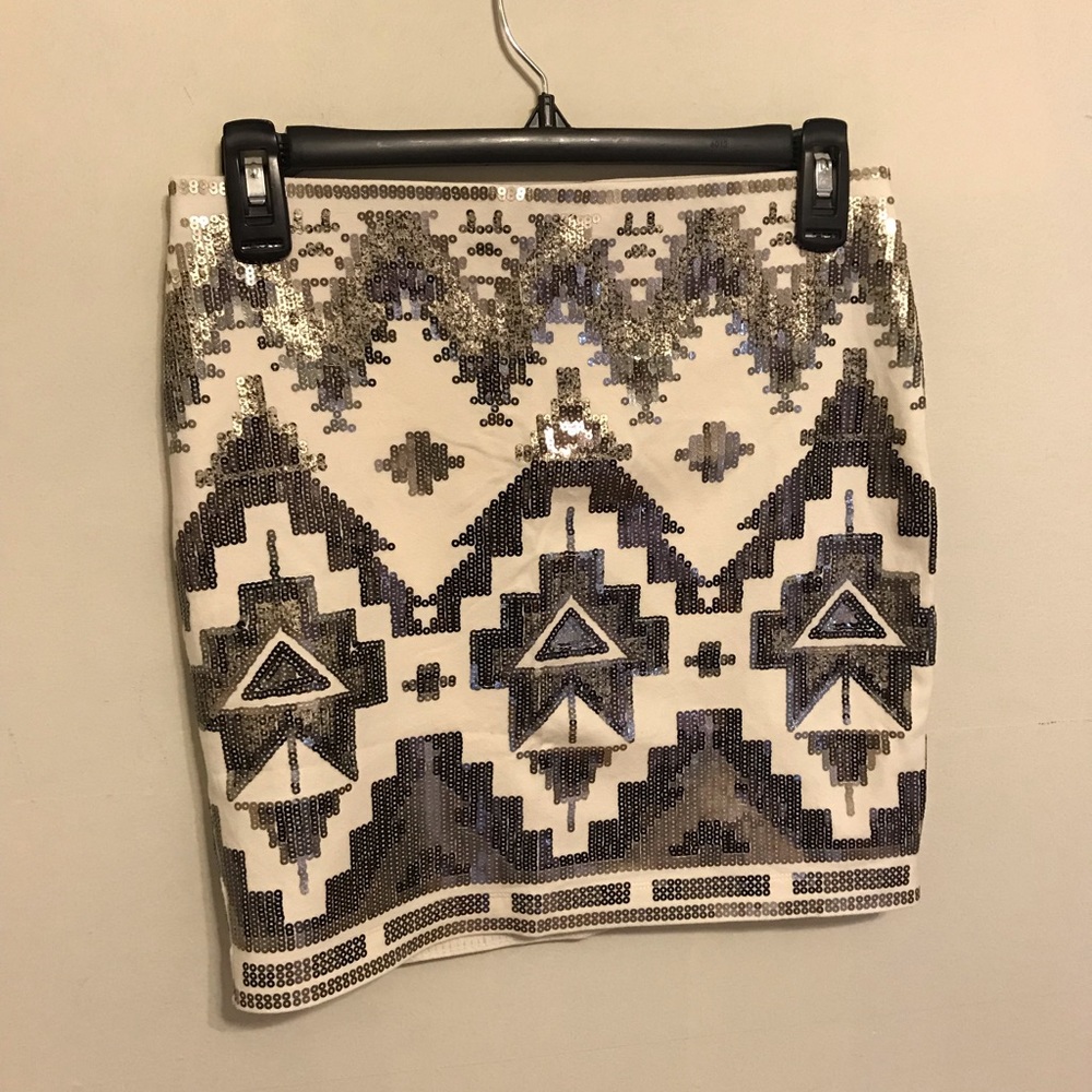 EXPRESS SEQUIN MINI SKIRT SIZE XS